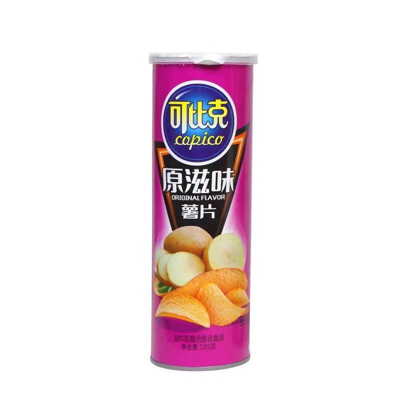 可比克薯片原滋味罐装
