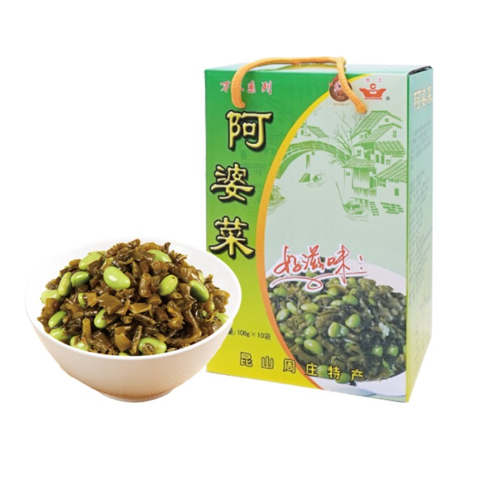 万三阿婆菜1000克毛豆莱苑雪莱咸菜