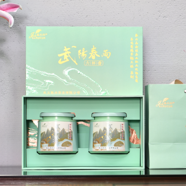 熟水嘉木村武阳春雨六杯香绿茶针形自带兰花香