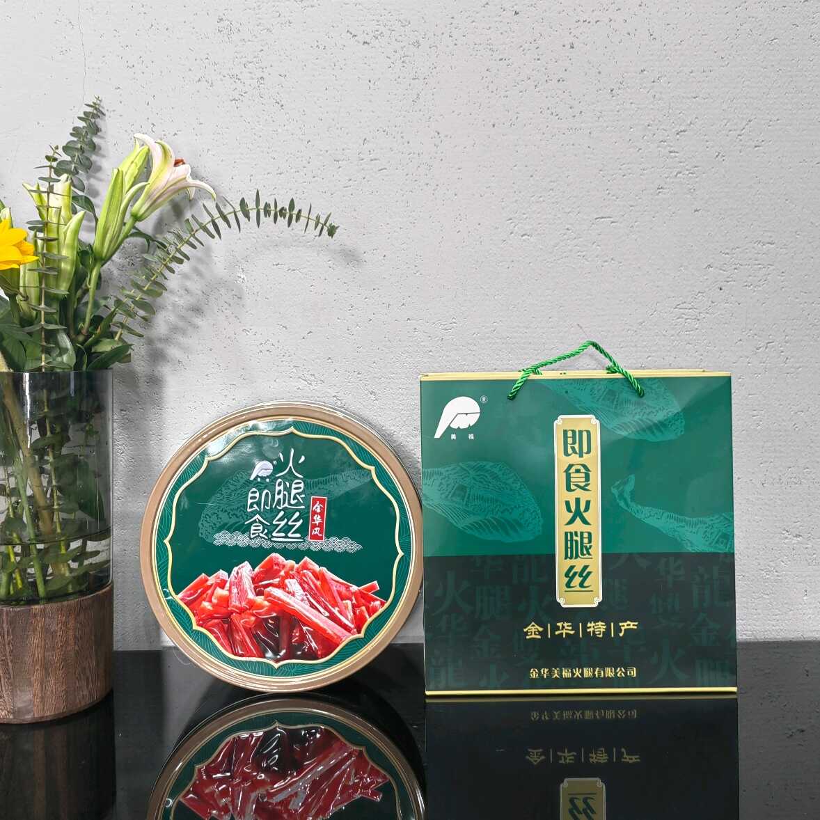 金华火腿丝开袋即食原味辣味混搭