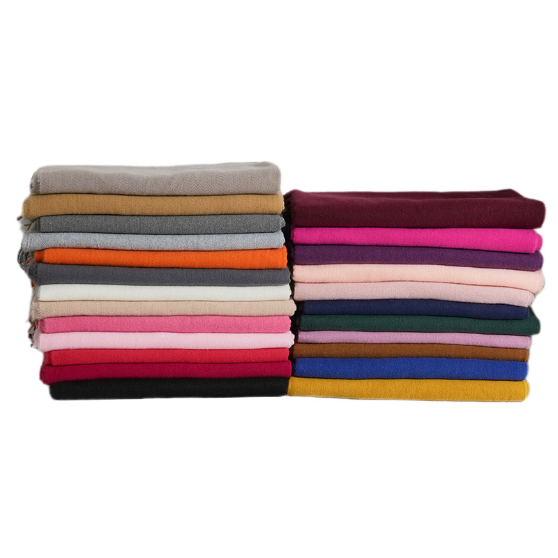 仿羊绒纯色围巾