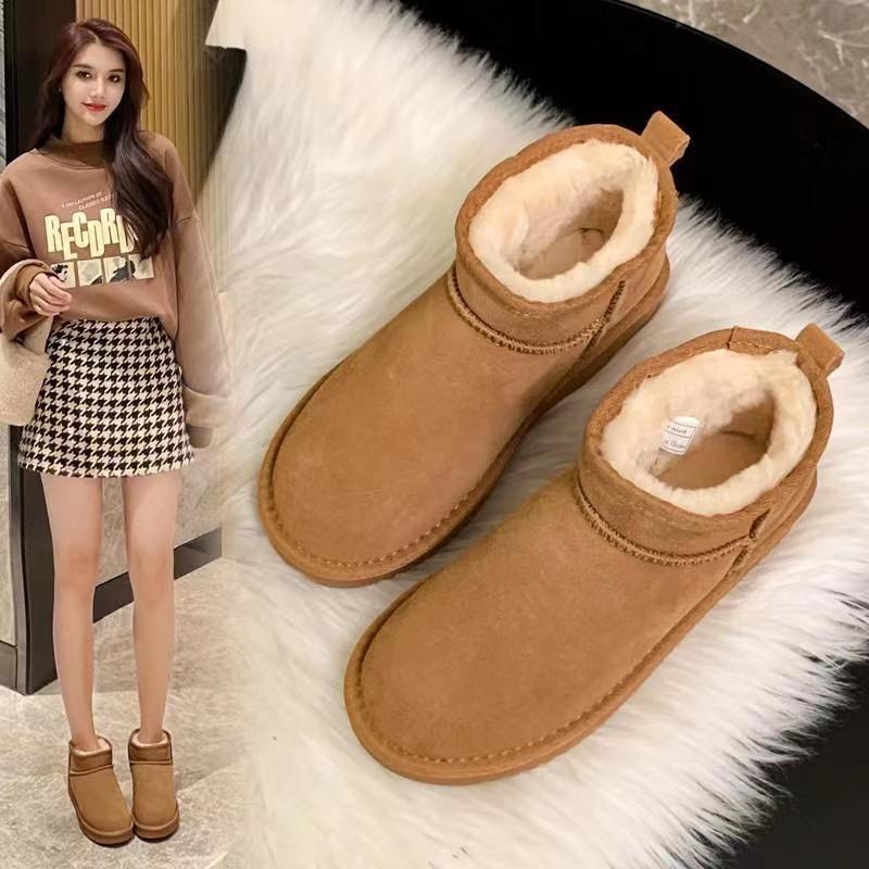 防羊毛加绒加厚雪地鞋